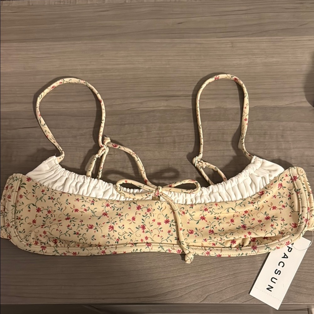 PacSun Floral Bikini Top *TOP ONLY* NWT